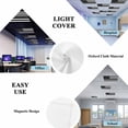 thumbnail image 5 of Thin Grey White Line Fluorescent Light Covers, American Flag Star Magnetic Light Covers for Ceiling Lights, Fluorescent Ceiling Shade Filters for Classroom Bedroom Office 4x2Ft x 2PCS, 5 of 8