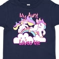 thumbnail image 4 of Inktastic My Aunt Loves Me Unicorn Girls Toddler T-Shirt, 4 of 5