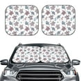 thumbnail image 2 of Balery 2 Piece Tribal Style Turtle Car Windshield Sun Shade|Foldable Front Windshield Shade for Car Front Window for Most Sedans SUV Truck-Small, 2 of 7