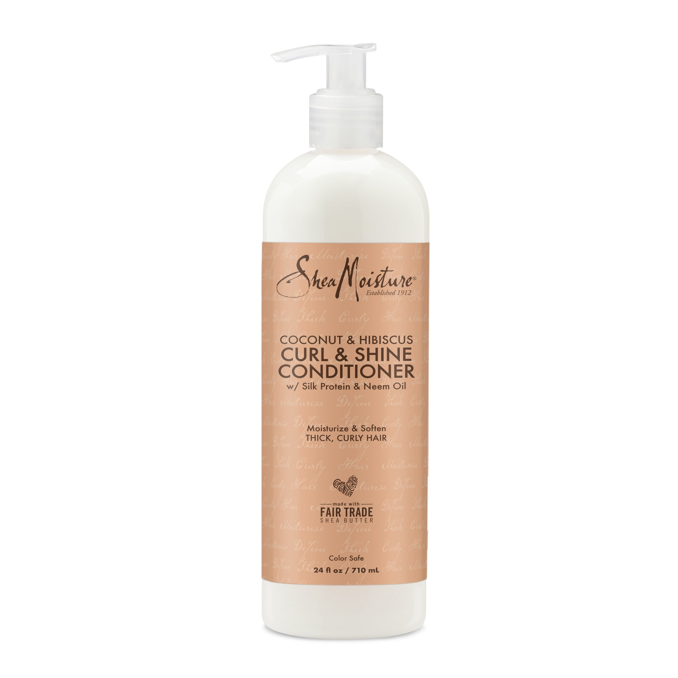 SheaMoisture Coconut and Hibiscus Conditioner Coconut and Hibiscus for Dry, Curly Hair Sulfate Free