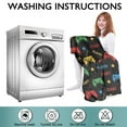 thumbnail image 6 of Wearable Oversized Blanket,Multicolor Controllers Games Icons Black Pattern Wearable Blanket Hoodie for Adults,Cozy Hooded Blankets with Super Pockets,Super Warm Fuzzy Pullover for Women & Men, 6 of 6
