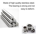 thumbnail image 5 of 2 Pieces Stainless Steel Round Tube Bracket, Rod Flange Set, Wardrobe Rod Holder, Clothes Rail Rod Holder, Tie Rod End Bracket with Screws, 5 of 9