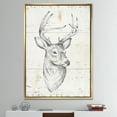 thumbnail image 2 of Designart ' Deer Wild and Beautiful II ' Wildlife Animal Framed Canvas, 2 of 3