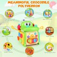 thumbnail image 4 of UUSUOO Crocodile Shape Baby Activity Cube,8-in-1 Montessori Toys for 1 Year Old,Learning Educational Baby Busy Toys,Birthday Gift Toys for 1 2 3 Year Old Boys & Girls, 4 of 8