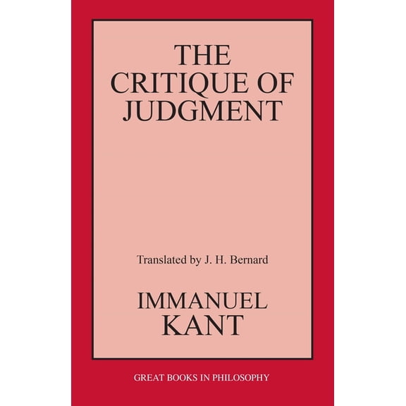 The Critique of Judgment, (Paperback)