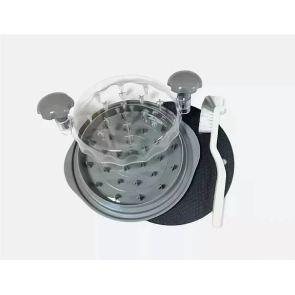 Large Chicken Shredder Tool Twist Meat Shredding Grinder Handles Non-Slip Gray