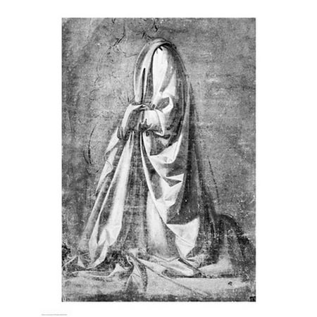 Drapery Study For A Kneeling Figure Seen In Three Quarter Profile