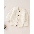 thumbnail image 5 of Baby Girls Long Sleeve CrewneckButton-Down Cardigan Sweater for Spring Fall WInter, 0-18 Months, 5 of 9
