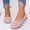 Pink, variant on YOUYEDIAN Loafers for Women Casual Soft Low Heel Fashion Cute Deco Slip On Flats Versatile Round Toe Outdoor Dress Shoes