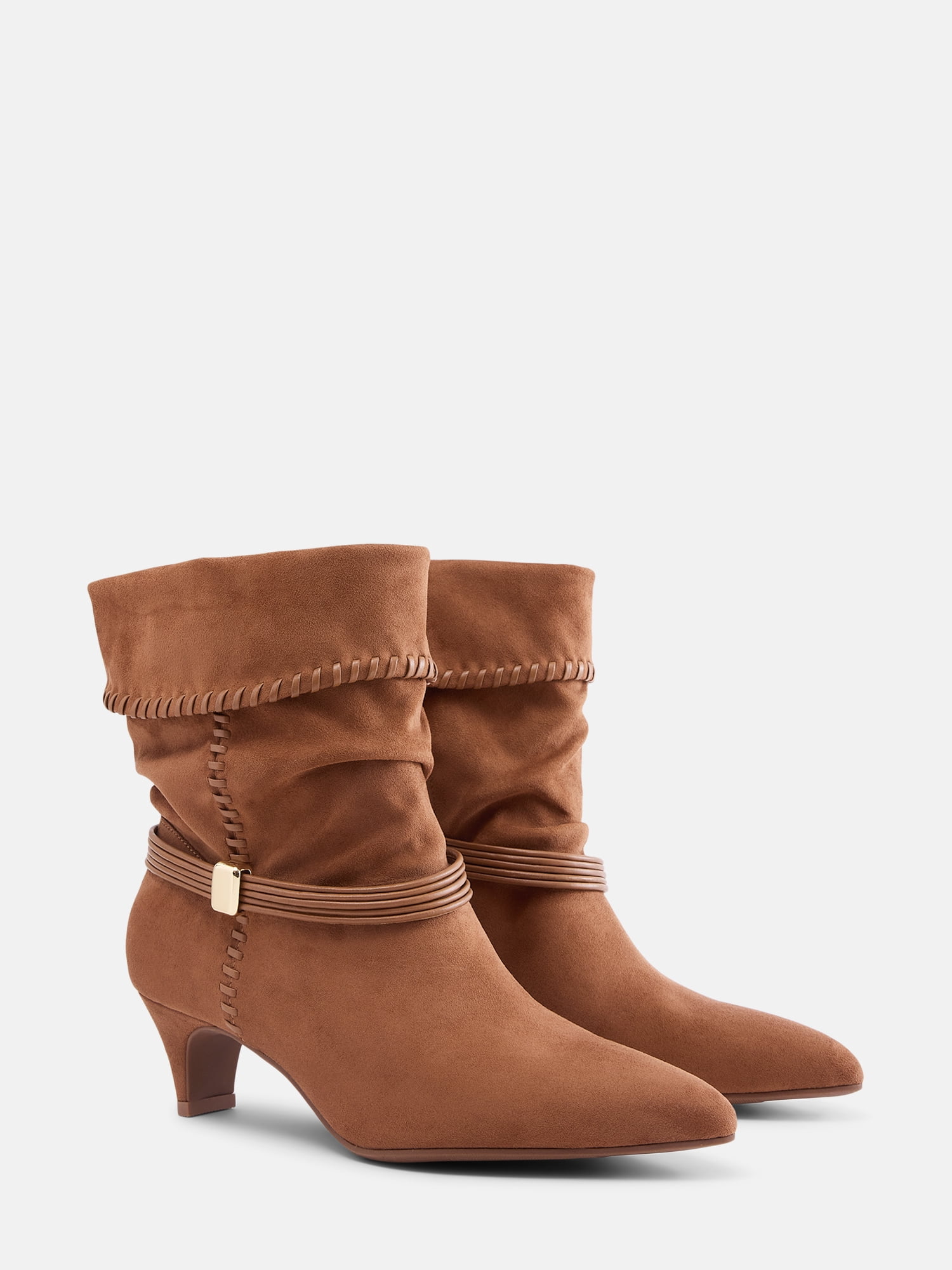 Scenario Women's Kitten Heel Short Boots