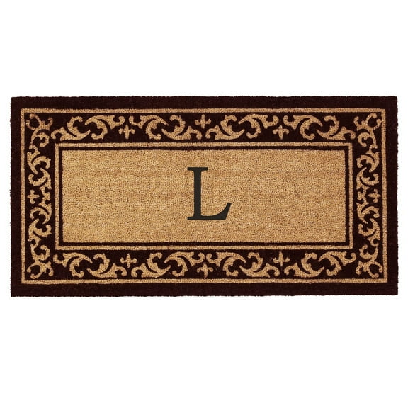 Calloway Mills Kendall Monogram Outdoor Doormat 3' x 6' (Letter L)