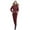 Wine, variant on Snowboard Jacket Women Women's Fashionable Slim Fit Warm Skiing Suit Jacket Hooded Outdoor Sports Jumpsuit Zippered Skiing Suit M