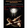 thumbnail image 4 of Turtle Lamp, Uvb5.0 Lamp, Not Heating Lamp, Reptile Lamp, E27 Uv Lamp For Reptiles, Uvb 195/uva 116 In 10cm, Uva+uvb Lamp, 4 of 5
