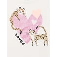 thumbnail image 2 of Garanimals Toddler Girl Short Sleeve Graphic T-Shirt, Sizes 18M-5T, 2 of 3