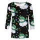 thumbnail image 4 of Pntutb - Camiseta holgada con estampado de moda para mujer, blusa de manga 3/4, cuello redondo, tops casuales Pntutb Pntutb-1227, 4 of 5