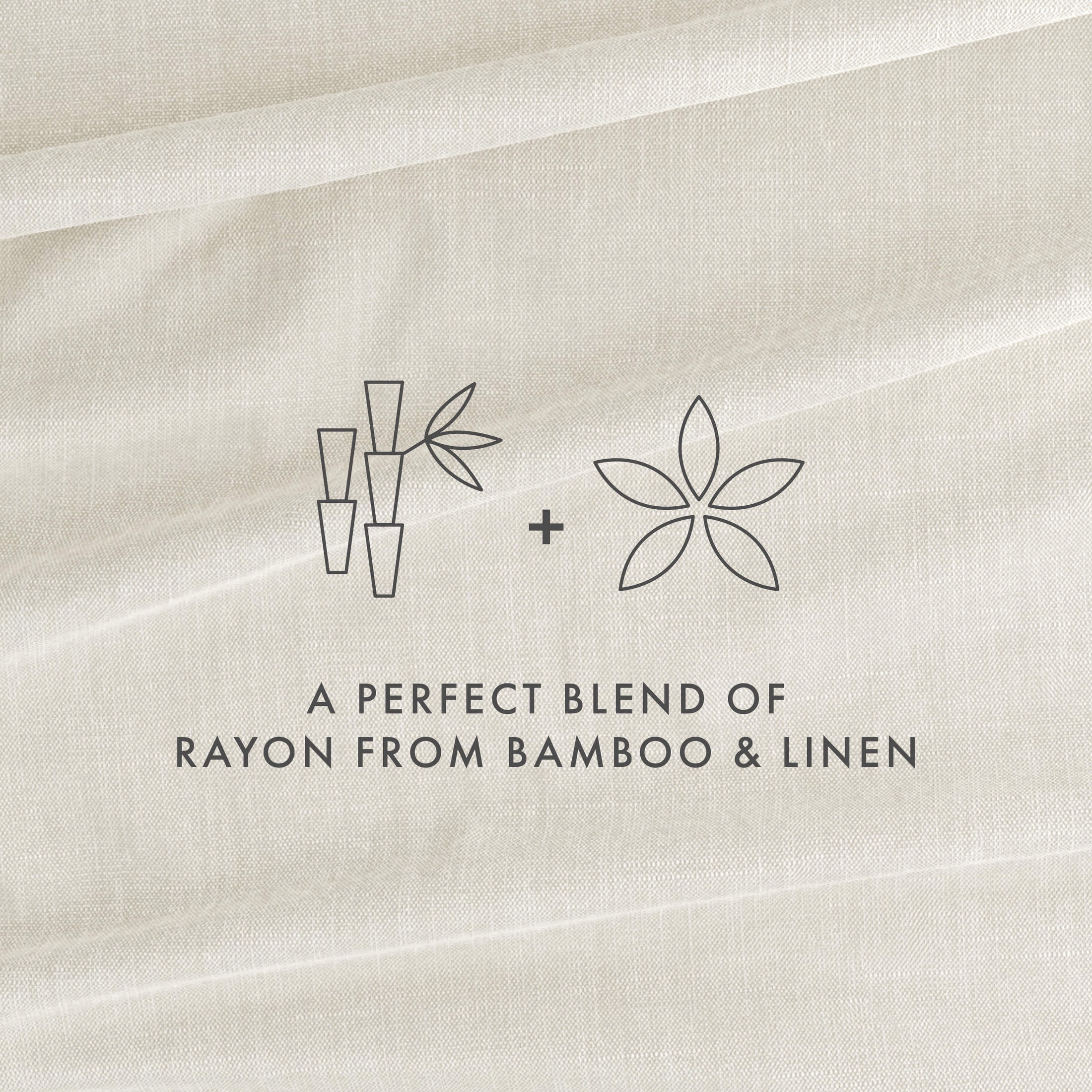 Noble Linens 4 Piece Linen Bamboo-Blend Bed Sheet Set, Natural, Full