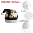 thumbnail image 4 of KLL Christmas Hats for Adults Plush Coffee Gnome (2) Print Santa Hat Xmas Fluffy Santa Claus Hat for Women Men, 4 of 6