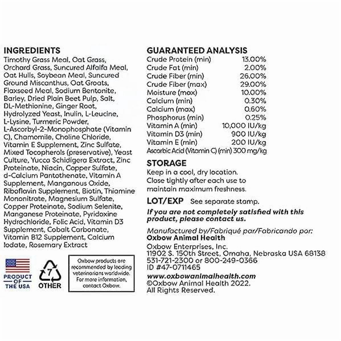 Oxbow Essentials Senior Guinea Pig Food, 8lb