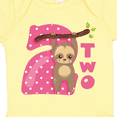 thumbnail image 4 of Inktastic Pink Sloth 2nd Birthday Girls Baby Bodysuit, 4 of 5