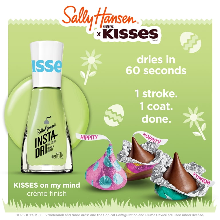 Sally Hansen Insta-Dri x Hershey's Kisses Nail Polish, KISSES On