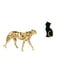 thumbnail image 1 of Figura de guepardo,Figura de guepardo dorado,adorno de escritorio moderno,Figura de escritorio,Estatua de gato,linda estantería,escritorio,decoración del hogar,Figura decorativa creativa para, 1 of 8