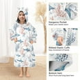 thumbnail image 3 of Wearable Blanket Hoodie for Kids Shark Flannel Hooded Blanket with Pockets and Sleeves Suitable for Boys and Girls, 3 of 7