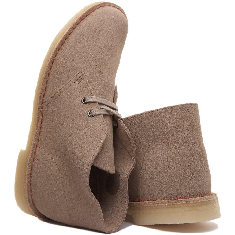 Clarks Desert Boot Men's Two Eyelet Lace Up Suede Chukka Boot In Sand Size 7 Walmart.com