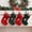 Green, variant on 8.5 Inches Embroidered Letter Christmas Stocking Knitted Initials Red Small Christmas Stockings for Family Holiday Decorations and Xmas Tree Fireplace
