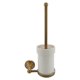 thumbnail image 1 of Antique Brass Bathroom Toilet Brush Set Holder Brush With Ceramic Cup, 1 of 5