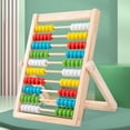 thumbnail image 1 of Herramienta de clásica de de madera con colores Juego de pensamiento de Juguetes interactivos aprendiendo áticas para niñas Regalos 20x15.5cm Baoblaze Marco de número de conteo, 1 of 8