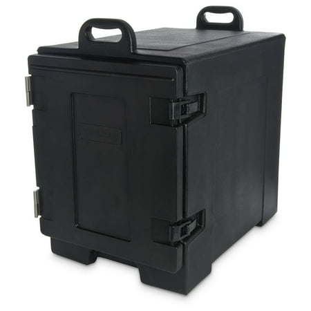 Carlisle Cateraide Insulated Front Loading Food Pan Carrier, 5 Pans, Black