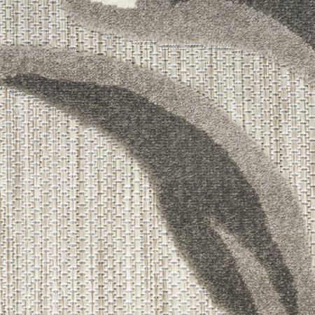 Nourison Aloha Indoor/Outdoor Beige 9' x 12' Area Rug, (9x12)