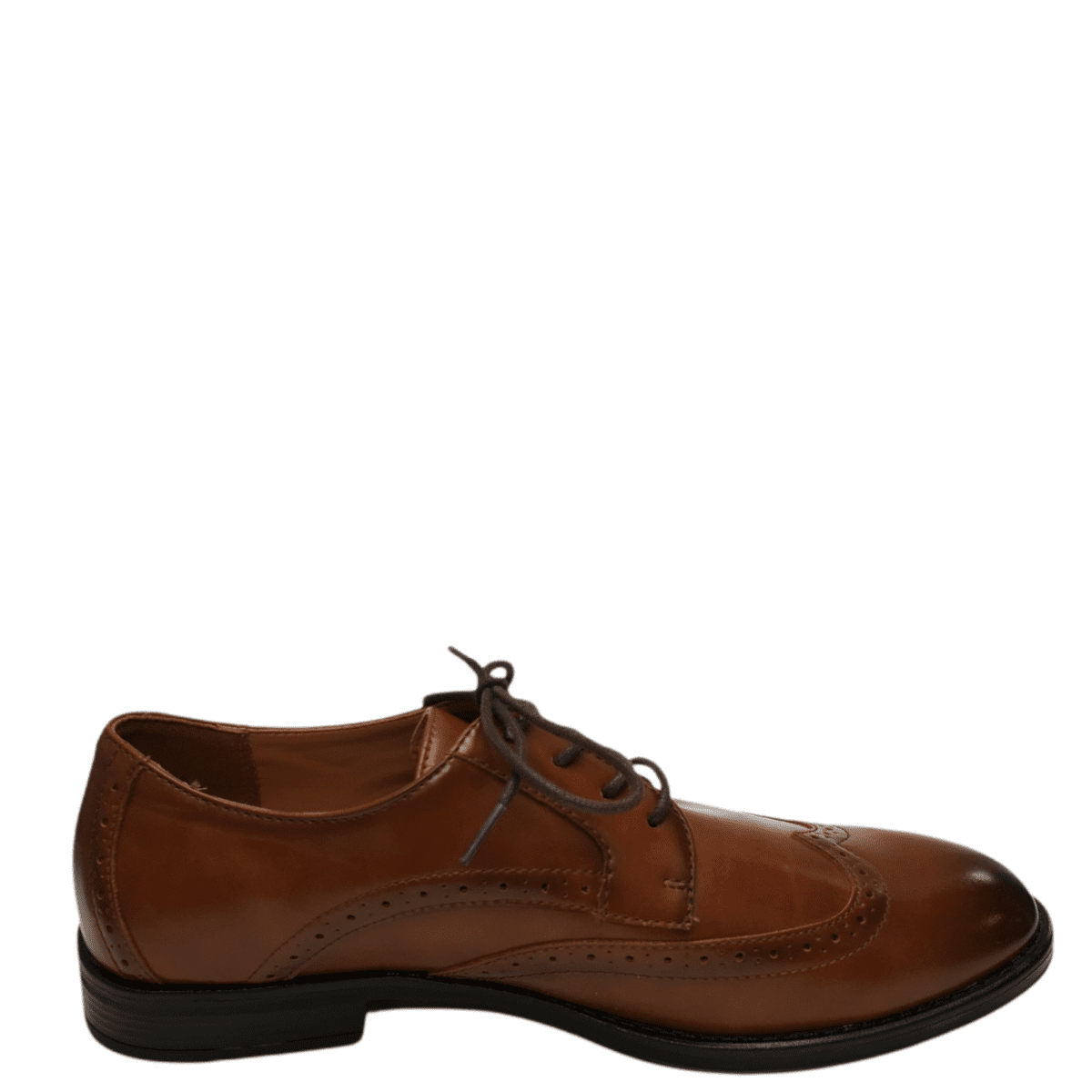 Alfani Mens Leyden Brogue Wingtip Lace-up Oxfords Cognac  display picture 1