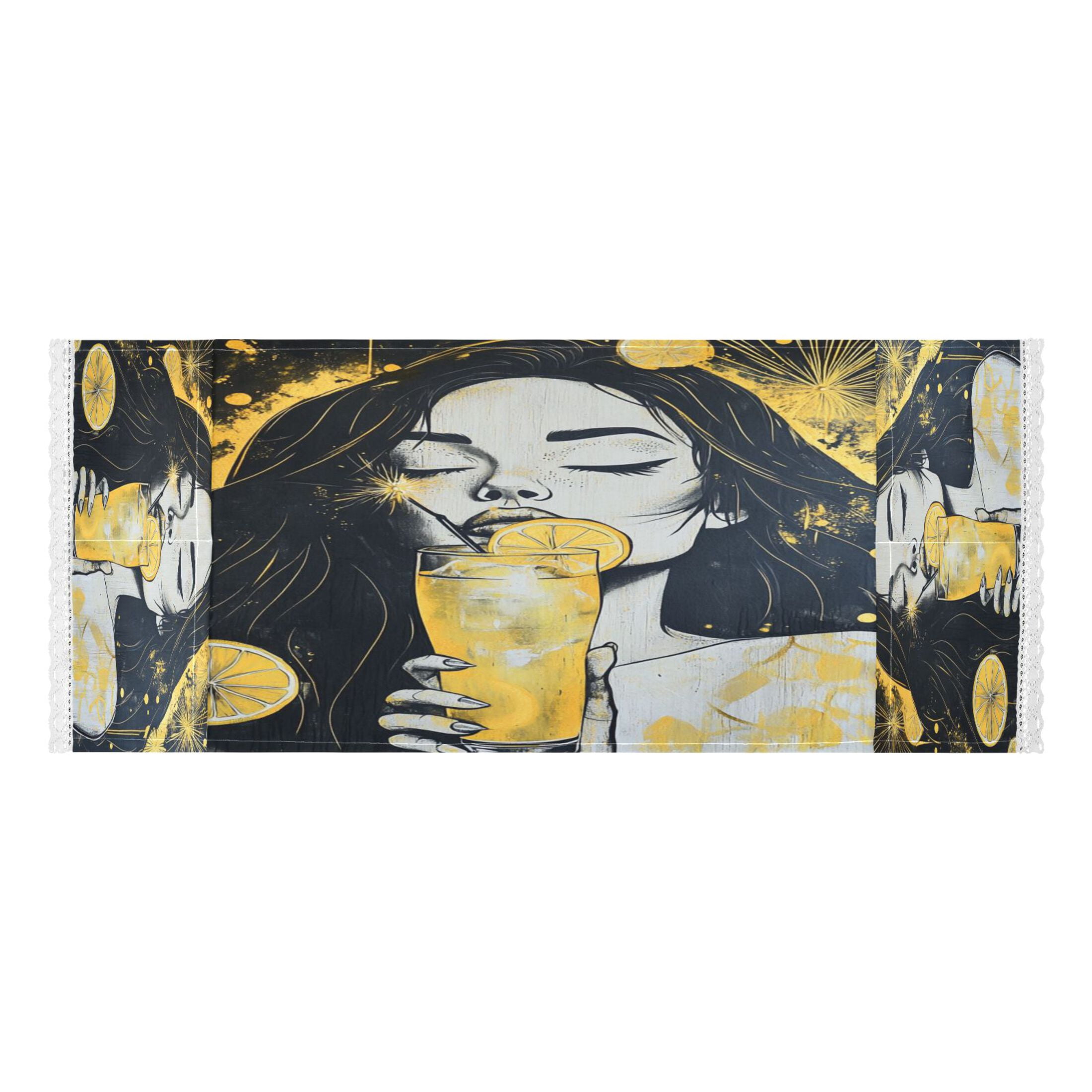 Blackhair GirlWasher and Dryer Covers Dust-Proof and Oil Resistant Fridge Cover with 4 Storage Pockets Washing Machine Top Cover for Laundry Kitchen Home 51.2 x 22 In
