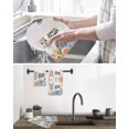 thumbnail image 5 of Happy Easter Kitchen Dish Towels for Drying Dishes Set of 2, Spring Watercolor Bunny Eggs Flowers Waffle Weave Microfiber Hand Tea Bathroom Towels Quick Dry & Absorbent Towel 15.7x23.6, 5 of 7