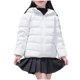 thumbnail image 4 of Parkas de manga larga para niños de talla mediana y grande, chaqueta de plumón ligera unisex de invierno, color liso, con capucha, resistente al viento y cálida, abrigo de invierno blanco de estilo co, 4 of 8