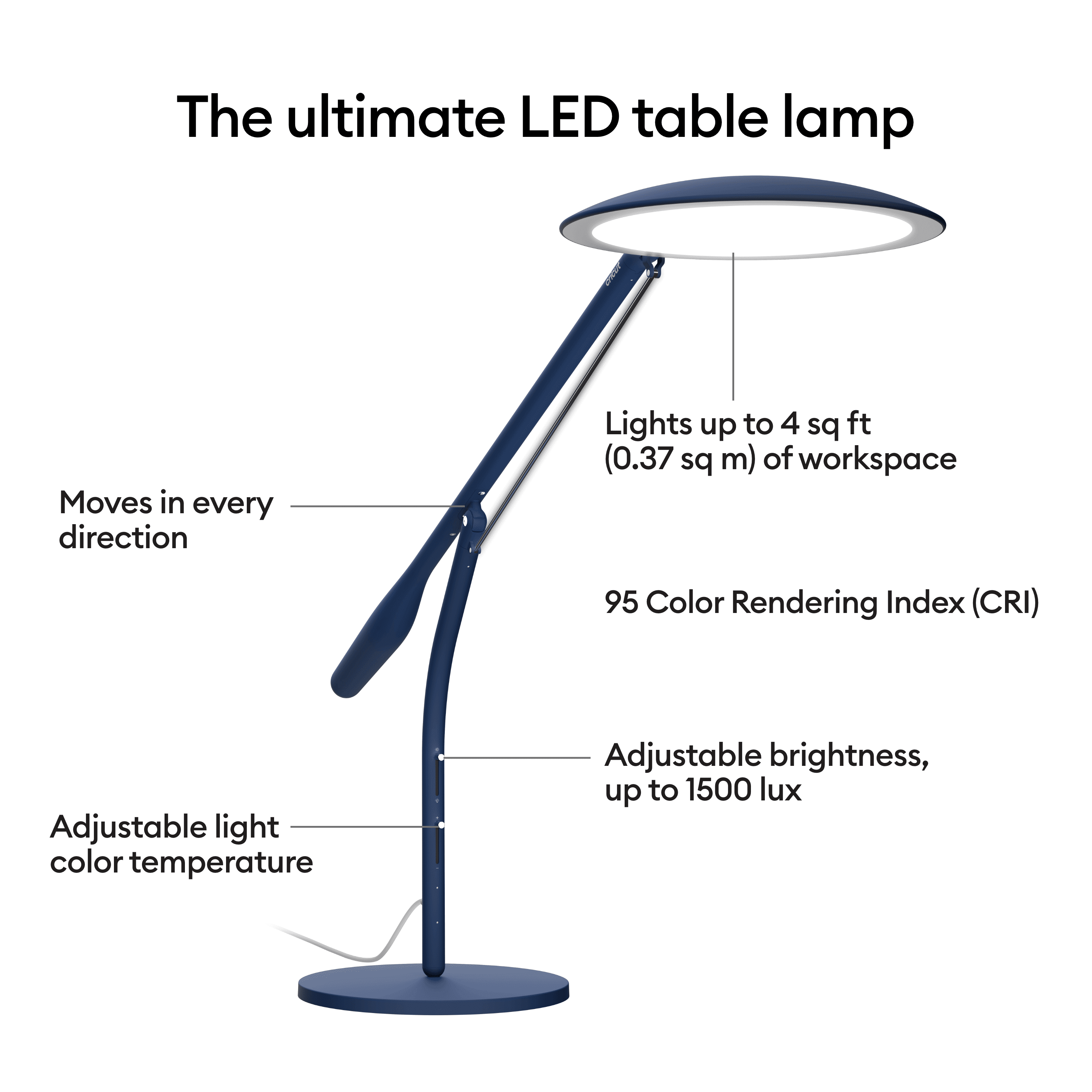 Cricut Bright™ 360, Ultimate LED Floor Lamp, Indigo 