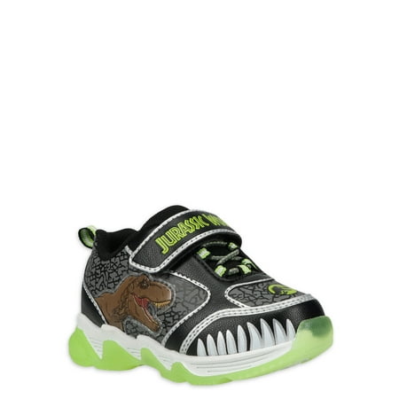 

Jurassic World by Universal Boys Toddler Athletic Light-up Green Sneaker Sizes 5-12