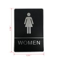thumbnail image 2 of FixtureDisplays® 5.51" L x 7.87" W Toilettes pour Femmes Signes 18141-WOMEN, 2 of 5