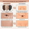 thumbnail image 3 of Practice Makeup Face, Face Painting Mannequin Head with Stand, 5D Reusable Silicone Makeup Face Practice, Mannequin Head for Makeup with Makeup Kit, Practice Face for Makeup Artist & Beginner, Pink, 3 of 5