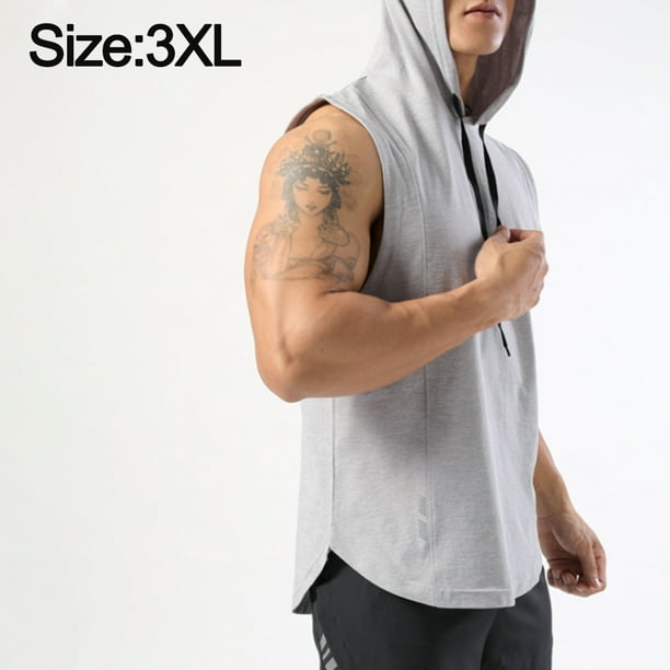 Sleeveless hoodie best sale gym
