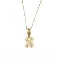 thumbnail image 1 of Collar con dije de oro laminado letra brillos X, 1 of 6