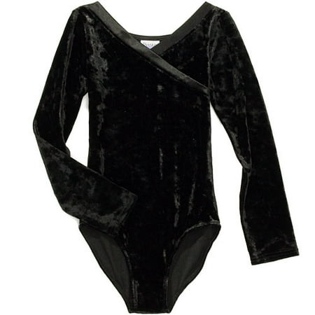 Danskin Now - Girl's Crushed Velvet Long Sleeve Leotard