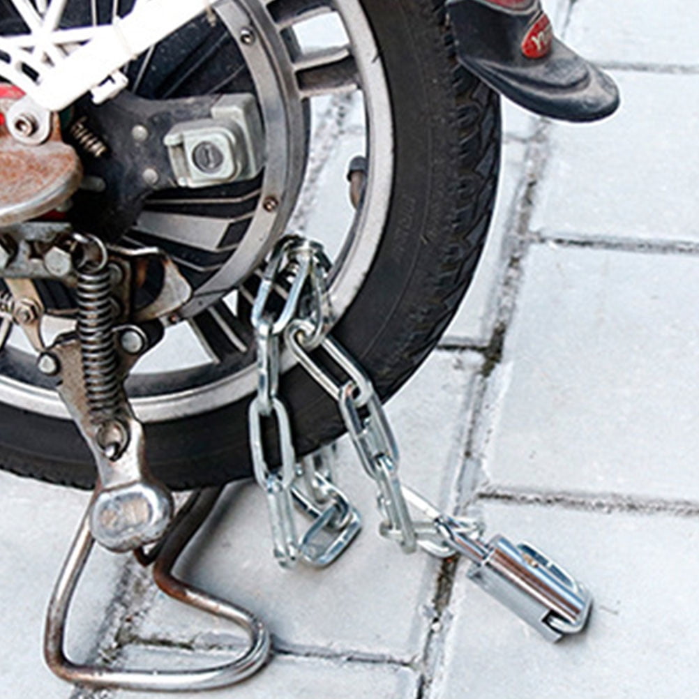 Hemoton 2pcs Bike Lock Motorbike Safety Chain Lock Cut Proof Chain Lock Cycling Outdoor Lock Accessory