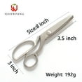 thumbnail image 6 of YJSStriving Pinking Shears Scissors for Fabric Heavy Duty Serrated Pinking Shears  Zig Zag Cut Scissors 8 Inch, 6 of 7