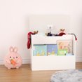 thumbnail image 7 of Wooden Toy Box Toy Boxes for Kids Extra Large Kids Toy Storage Bench with Safety Hinges Easy Assembly Playroom Bedroom Furniture White, 7 of 7