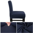 thumbnail image 4 of PiccoCasa Stretch Spandex Bar Stool Cover for Short Back Chair Dark Blue 4, 4 of 8