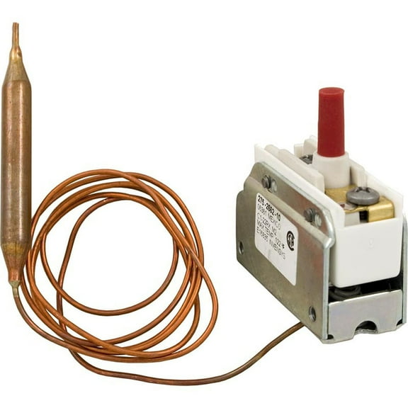 Hi-Limit, 5/16" dia, 36"Capillary, SPST, Screw Terminal, 25A