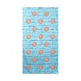 thumbnail image 1 of Betsy Drake BT092B Coral Sand Dollar Ble Script Beach Towel, 1 of 1