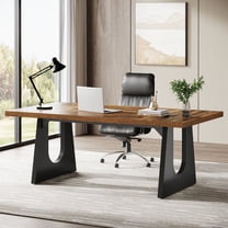 Tribesigns 70.9" Executive Desk with Double Pedestal, Large Home Office Table